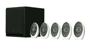 KEF KHT1005.2SE 5.1 Subwoofer Satellite System with C4 Subwoofer (Gloss White) N2
