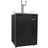EdgeStar Full Size Dual Tap Kegerator with Digital Display - Black N3