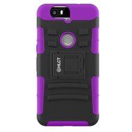 Google Nexus 6P Case, HLCT Rugged Shock Proof Dual-Layer PC and Soft Silicone Case With Built-In Kickstand for... N19