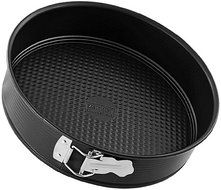 Zenker 6504 Springform with Flat Base, Black/Metallic, 11.02"