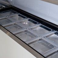 True TSSU-60-16 60&quot; 2 Door Refrigerated Sandwich Prep Table | (16) 1/6 Pan Capacity N6