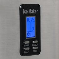 Della Electric Ice Maker Machine Counter Top / Timer &amp; Clock Function / 3 Cube Sizes - 35lb/24hr N6