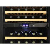 Kucht K150D-48 Bottles Wine Cooler With Dual Temperature Zone Defrost Cooling 2 Layers Glass Door and Security N5