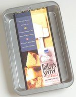 Baker'S Secret Oblong Cake Pan Dw Safe 12.76" X 9" X 2" Non Stick Gray