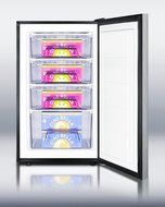 Summit FS408BLBI7SSHHADA: Commercially listed ADA Compliant 20" built-in undercounter all-freezer, -20(degree)... N2
