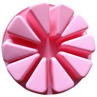 10 Cavity Triangle Silicone Portion Cake Mold Scottish Scone &amp; Cornbread Pan Slices Pastry Pan Pizza Slices Pan... N2