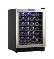 Vinotemp 54-Bottle Touch Screen Mirrored Wine Cooler N2