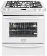 Frigidaire FGGS3065KBGallery 30" Black Gas Slide-In Sealed Burner Range - Convection