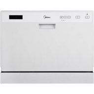 Midea MDC3203DSS3A 6-Place Setting Countertop Dishwasher, White color N3