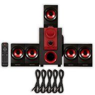 Theater Solutions TS521 Home Theater 5.1 Speaker System Powered and 5 Extension Cables