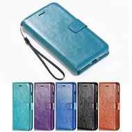 iPhone 7 Plus Case, [5.5 Inch] HLCT PU Leather Case, With Soft TPU Protective Bumper, Built-In Kickstand, Cash... N19