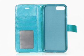 iPhone 7 Plus Case, [5.5 Inch] HLCT PU Leather Case, With Soft TPU Protective Bumper, Built-In Kickstand, Cash... N20
