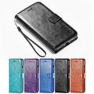 iPhone 7 Plus Case, [5.5 Inch] HLCT PU Leather Case, With Soft TPU Protective Bumper, Built-In Kickstand, Cash... N22