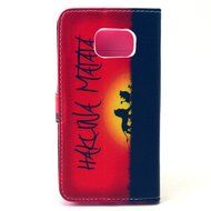 Galaxy S6 Case, Firefish Premium [Kickstand] Build-in Double Protection PU Wallet Case with Magnetic Closure Shock-Absorbing... N38