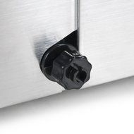 Della Electric Ice Maker Machine Counter Top / Timer &amp; Clock Function / 3 Cube Sizes - 35lb/24hr N7