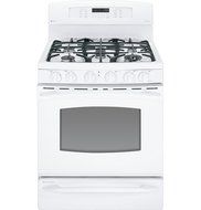 GE PGB930DETWW Profile 30" White Gas Sealed Burner Range - Convection
