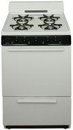 Premier BCK100TP Biscuit ADA Compliant 24" Cordless Battery Spark Gas Range with 3 Cu. Ft. Capacity Four Cooktop...