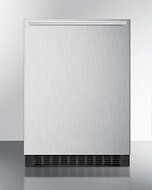 Summit FF64BXCSSHH 24&quot; 4.6 Cu. Ft. Built-In Undercounter All Refrigerator with Digital Thermostat Adjustable Glass...