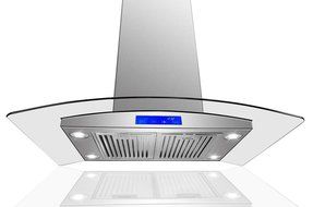 AKDY 36" European Style Az668is2B-90 Stainless Steel Island Mount Range Hood Touch Control Baffle Filter N4