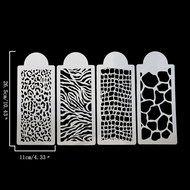 Beauty Clubs 4PCS Zebra Cake Spray Flowers Mould N5