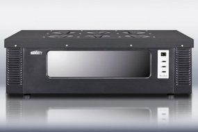 Summit STC1W6 6 Bottle Capacity Thermoelectric Wine Chiller With Vibration-Free Operation Digital Thermostat Wide...