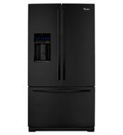 Whirlpool WRF989SDAB 28.6 Cu. Ft. Black French Door Refrigerator - Energy Star N3