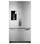 Whirlpool WRF989SDAB 28.6 Cu. Ft. Black French Door Refrigerator - Energy Star N4