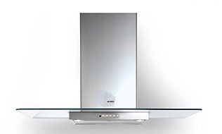 Faber GLAS36SS600-B 36" Glassy Wall Glass Range Hood, Stainless Steel and Glass, 600 CFM