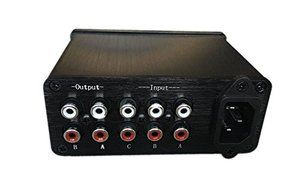 Nobsound HiFi Selector Passive Pre-Amplifier 3-IN 2-OUT Audio Preamp Adjustable Volume N2