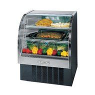 Beverage-Air CDR4/1-B-20 One Section Curved Glass Refrigerated Bakery Display Case 13.4 cu.ft. Capacity Black...
