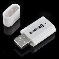 3.5mm Stereo USB Bluetooth Audio Music Receiver Adapter for iPhone iPad White N2