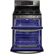 LG LDE3037BD Black Stainless Steel Series 6.7 cu. ft. Capacity Electric Double Oven Range N2