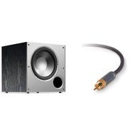 Polk Audio T50 Home Theater and Music Floor Standing Tower Speaker (Single, Black) and AmazonBasics 16-Gauge Speaker... N2