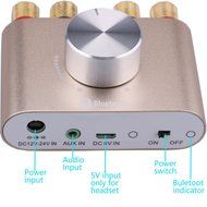 Yeeco&reg; Hifi Mini Bluetooth Amplifier 50W+50W DC 12/24V Wireless Bluetooth Stereo Dual Channel Audio Receiver Power... N10