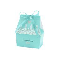 MuLuo Butterfly Bud Silk Pattern Favor Gift Candy Bomboniere Box N2