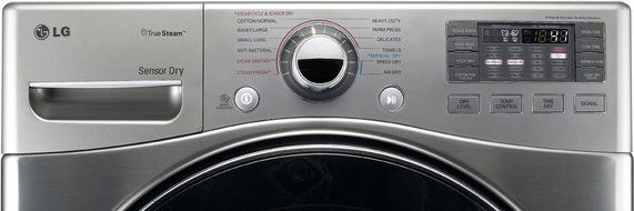LG DLGX3471VSteamDryer 7.3 Cu. Ft. Graphite Steel Stackable With Steam Cycle Gas Dryer N3