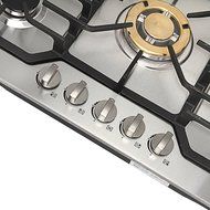 METAWELL 30" Stainless Steel Gold Burner Built-in 5 Stoves Natural Gas Cooktops Cooker N7