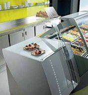 VENTURA XP II TECNICA Gelato Ice Cream Showcase Display Freezer / Gelato Machine T6 (5 Liter Pan / 12 Flavors) N4