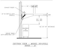 Ventilation Direct 6' Stainless Backshelf Concession Trailer Hood System N5