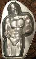 Muscle Man Cake Pan
