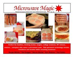 MICROWAVE MAGIC, THE BURGER BLASTER &amp; MICROWAVE ACCESSORIES