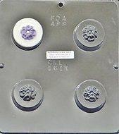 Spring Flower Oreo Cookie Sandwich Chocolate Candy Mold 1611