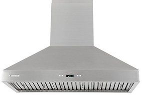 XtremeAir PX03-W36 Wall Mount Range Hood with 900 CFM Baffle Filters with Grease Drain Tunnel, 36" N7