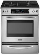KitchenAid Architect Series II : KDSS907SSS 30 Slide-In Dual Fuel Range - Stainless Steel