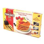 Outgeek Pancake Maker Round Shaped DIY Perfect Pancake Pan Black N2
