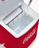 Nostalgia ICE100COKE Coca-Cola 26-Pound Automatic Ice Cube Maker N5