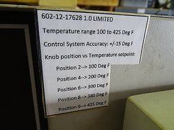 Lab-Line Squaroid 3618 Vacuum Oven w/ Nitrogen Purge port N6