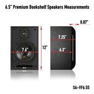 6.5" Premium Bookshelf Speakers by Sound Appeal N7