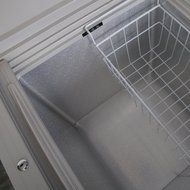 226L Double-Temperature Glass Display Showcase Ice Cream Freezing Chest Deep Freezer Beer Beverages Merchandise... N6