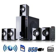 beFree Sound 5.1 Channel Surround Sound Bluetooth Speaker System in Black N11